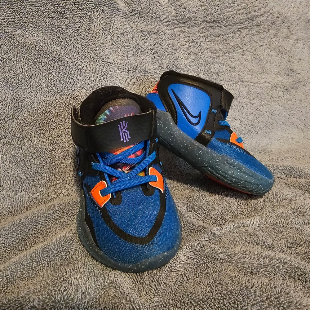 Nike Kyrie Infinity Toddler Shoes Blue Tie Dye DM3896-410 Size 7C